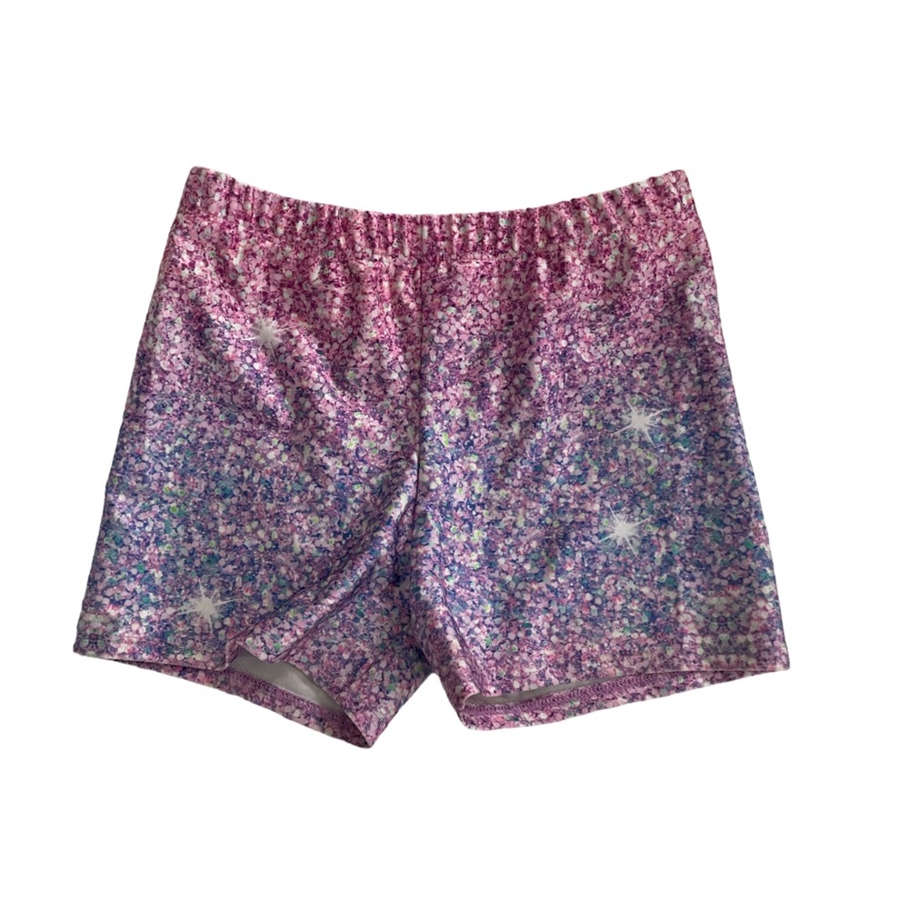 NWOT Pixie Lane Girls 9/10 Colorful Print Biker Shorts